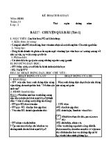 Giáo án môn Tiếng Việt Lớp 2 - Tuần 33 (Bộ sách Kết nối tri thức với cuộc sống)